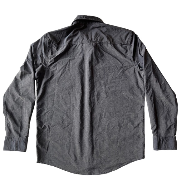 Swiss Tech Mens Charcoal L/S Button Shirt M 38-40 Style# SM48Y120 - Picture 3 of 13